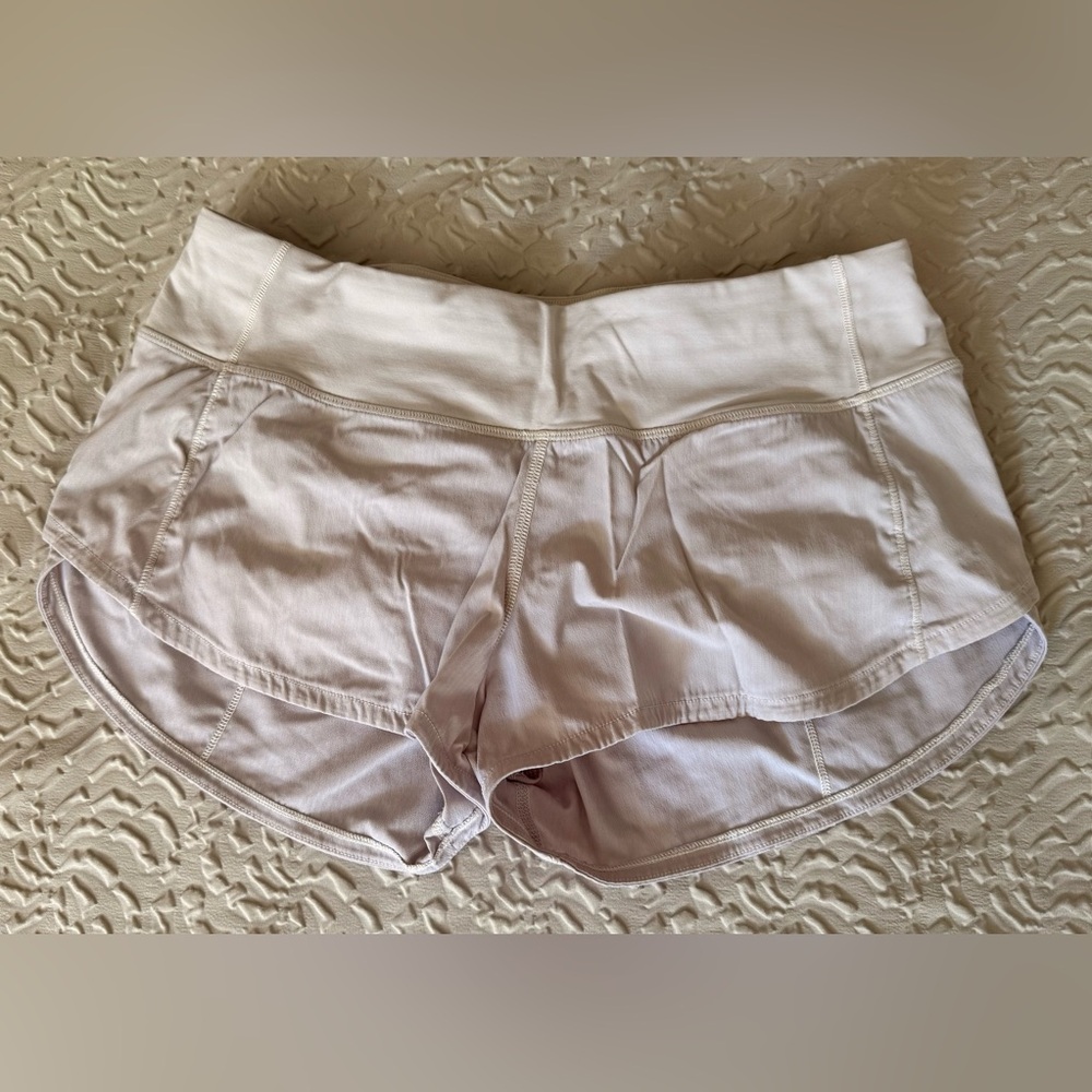 Lululemon Run: Speed Shorts White Sz 4